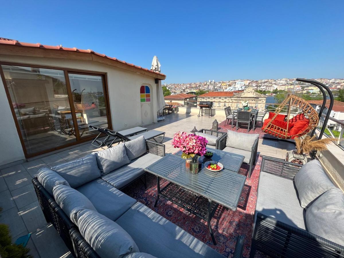 Waterfront Apartment By The Tram - Terrace With Dome & Golden Horn View In Fatih Istanbul Eksteriør bilde